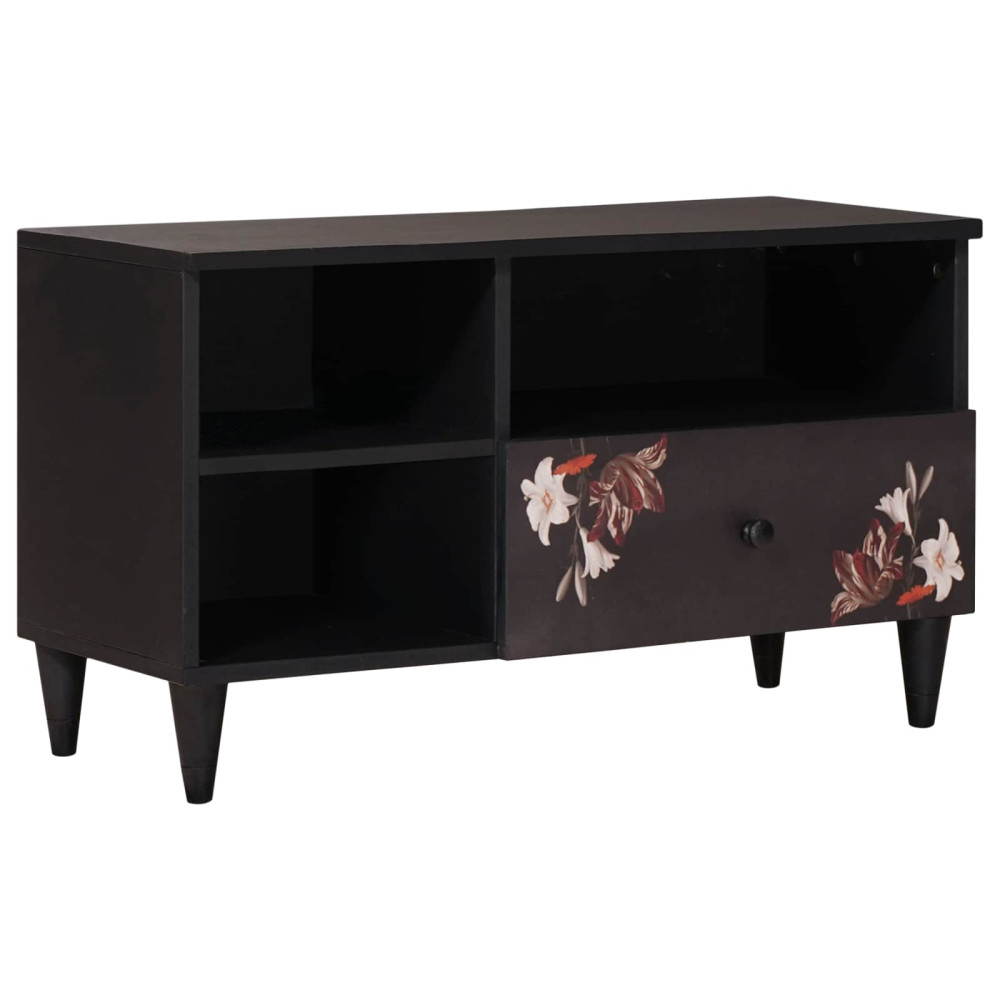 Produktbild för Förvaringsskåp med låda Flerfärgsdesign 80 x 33,5 x 46 cm