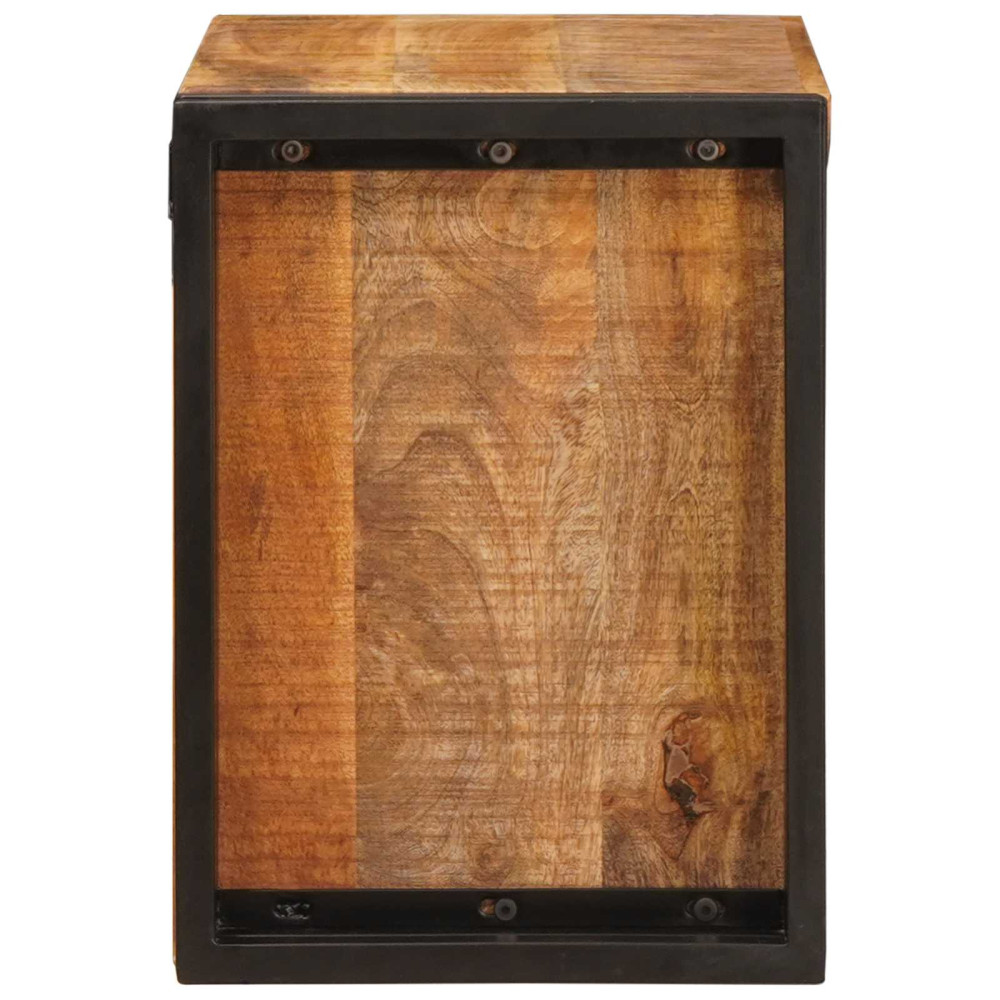 Produktbild för Vinställ Brun 60 x 45 x 33 cm Solid Grov Mangoträ