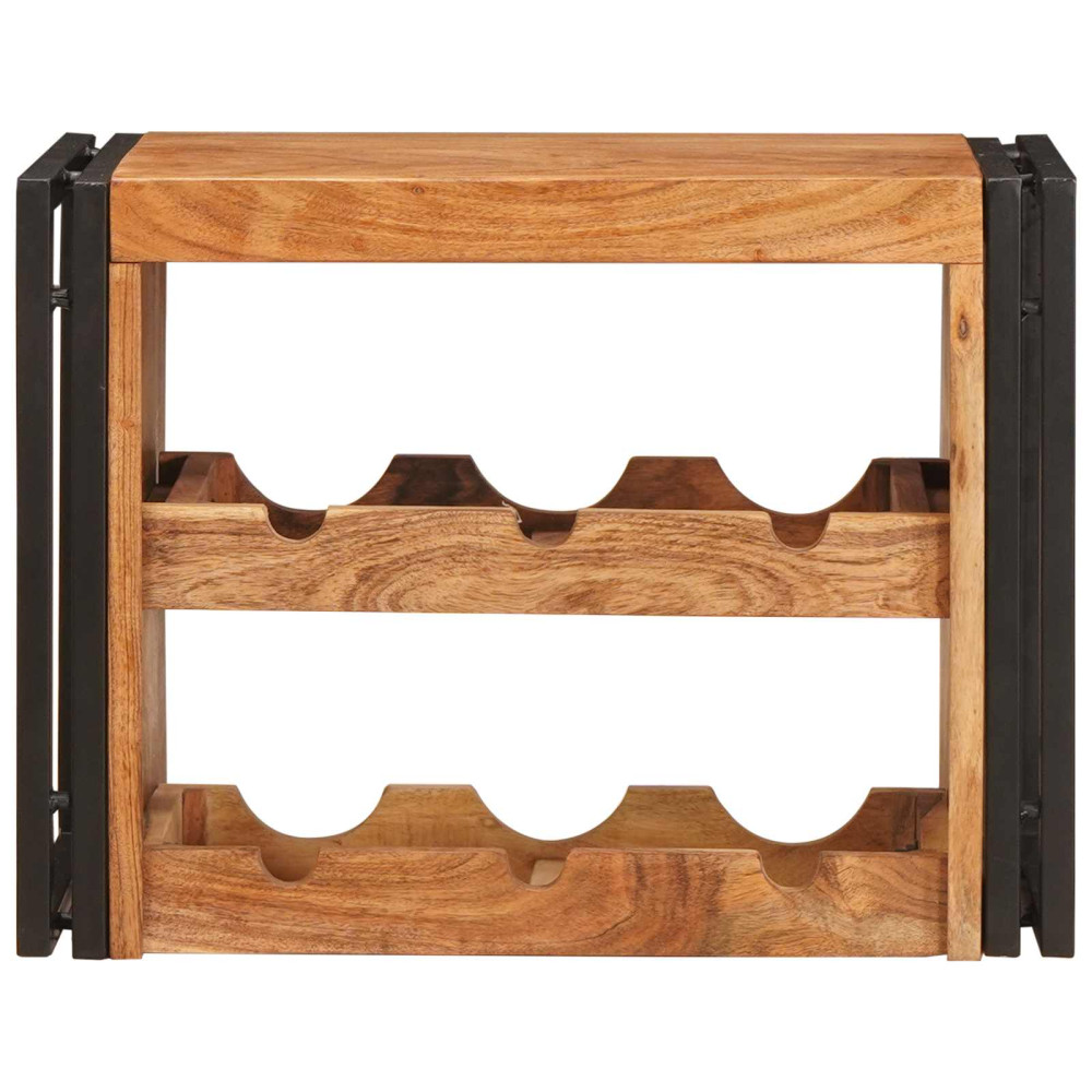 Produktbild för Vinställ Brun 60 x 45 x 33 cm Massivt Akaciaträ