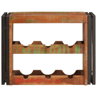 Produktbild för Vinställ Brun 60 x 45 x 33 cm Massivt återvunnet trä