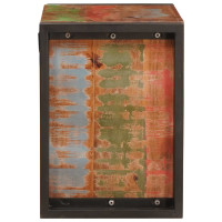 Produktbild för Vinställ Brun 60 x 45 x 33 cm Massivt återvunnet trä