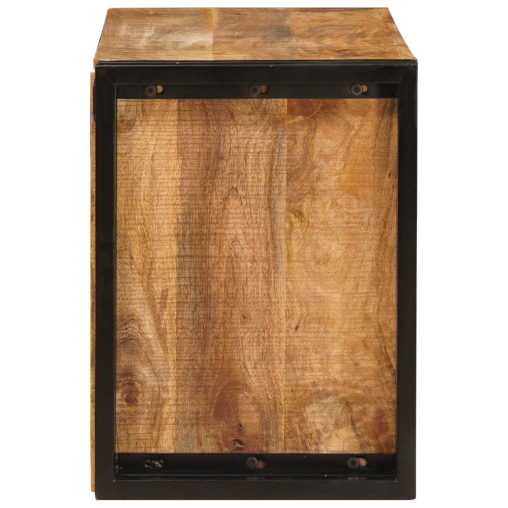 Produktbild för Vinställ Brun 80 x 45 x 33 cm Solid Grov Mangoträ