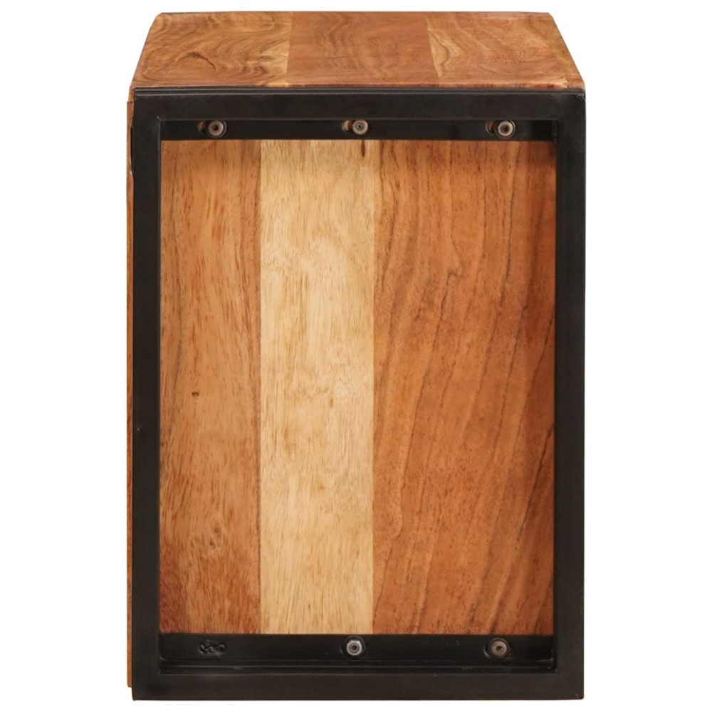 Produktbild för Vinställ Brun 80 x 45 x 33 cm Massivt Akaciaträ