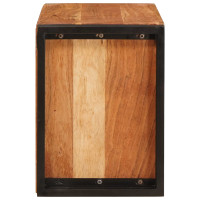 Produktbild för Vinställ Brun 80 x 45 x 33 cm Massivt Akaciaträ