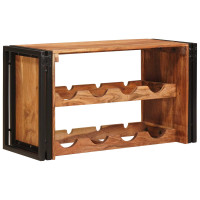 Produktbild för Vinställ Brun 80 x 45 x 33 cm Massivt Akaciaträ