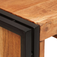 Produktbild för Vinställ Brun 80 x 45 x 33 cm Massivt Akaciaträ