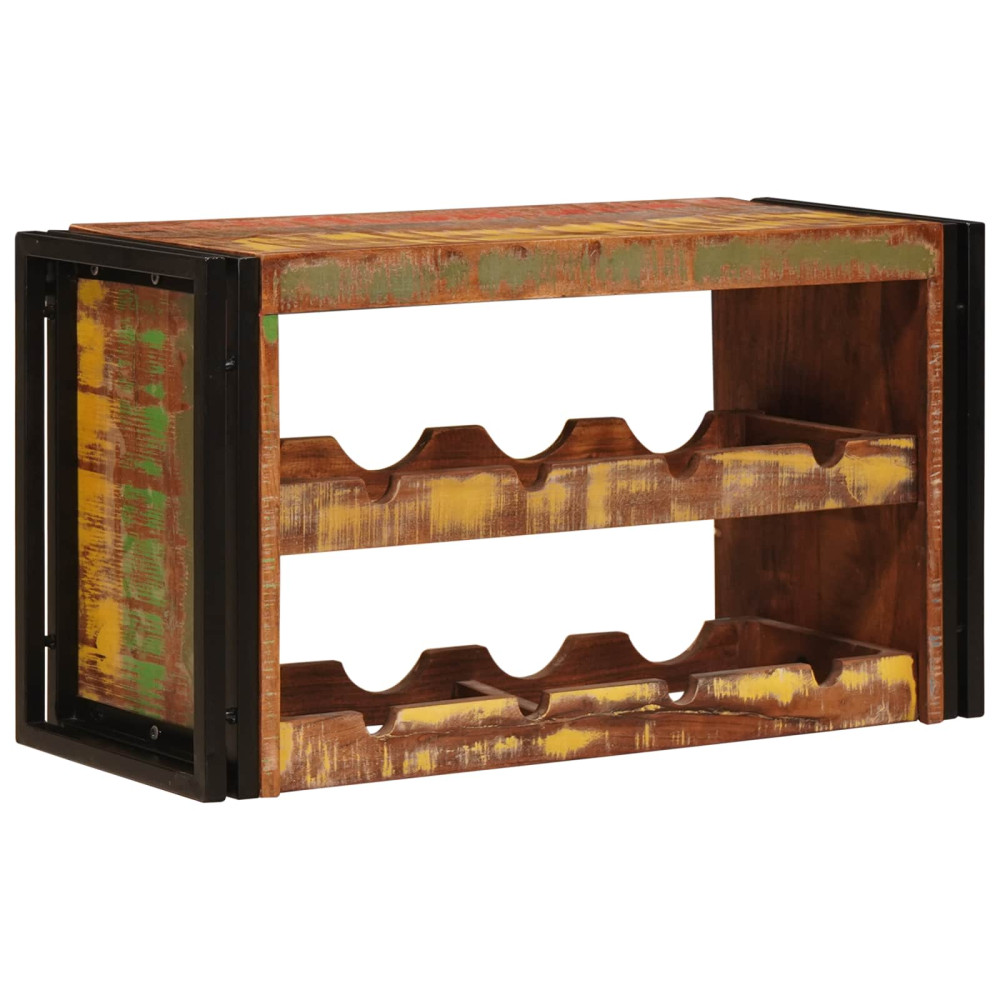 Produktbild för Vinställ Brun 80 x 45 x 33 cm Massivt återvunnet trä