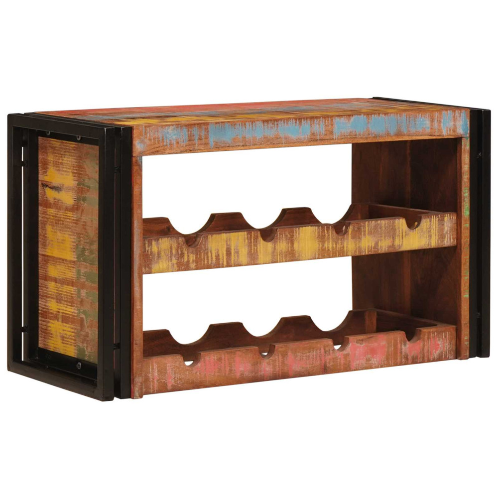 Produktbild för Vinställ Brun 80 x 45 x 33 cm Massivt återvunnet trä