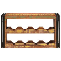Produktbild för Vinställ Brun 80 x 45 x 33 cm Massivt återvunnet trä
