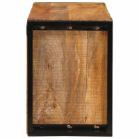 Produktbild för Vinställ Brun 100 x 45 x 33 cm Solid Grov Mangoträ