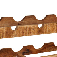 Produktbild för Vinställ Brun 100 x 45 x 33 cm Solid Grov Mangoträ