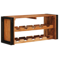 Produktbild för Vinställ Brun 100 x 45 x 33 cm Massivt Akaciaträ