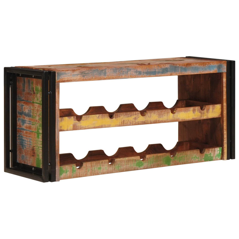 Produktbild för Vinställ Brun 100 x 45 x 33 cm Massivt återvunnet trä