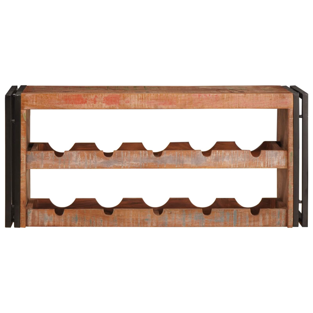 Produktbild för Vinställ Brun 100 x 45 x 33 cm Massivt återvunnet trä