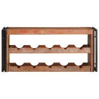 Produktbild för Vinställ Brun 100 x 45 x 33 cm Massivt återvunnet trä