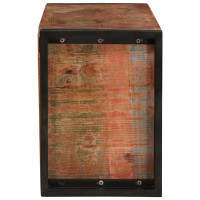 Produktbild för Vinställ Brun 100 x 45 x 33 cm Massivt återvunnet trä