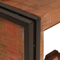 Produktbild för Vinställ Brun 100 x 45 x 33 cm Massivt återvunnet trä