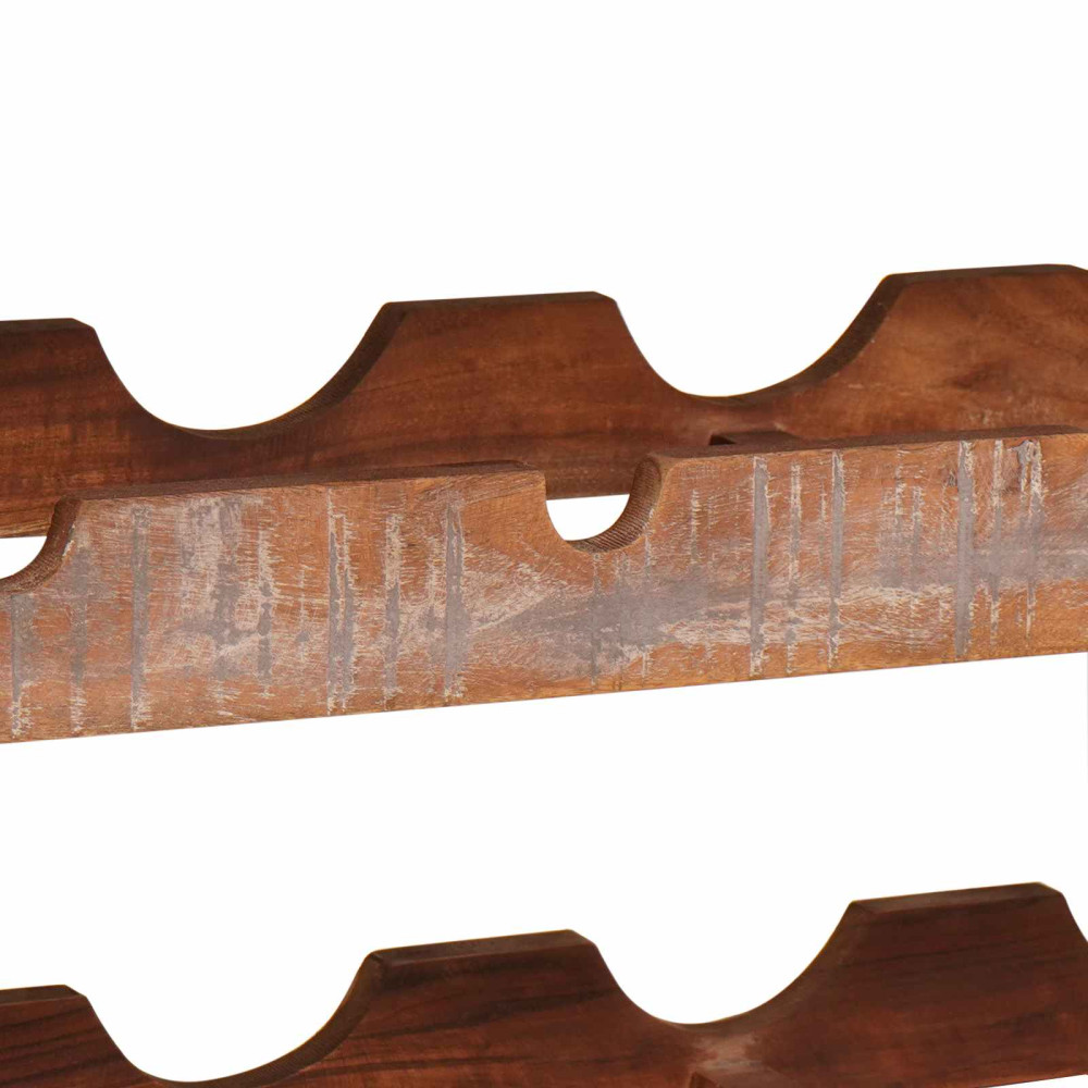 Produktbild för Vinställ Brun 100 x 45 x 33 cm Massivt återvunnet trä