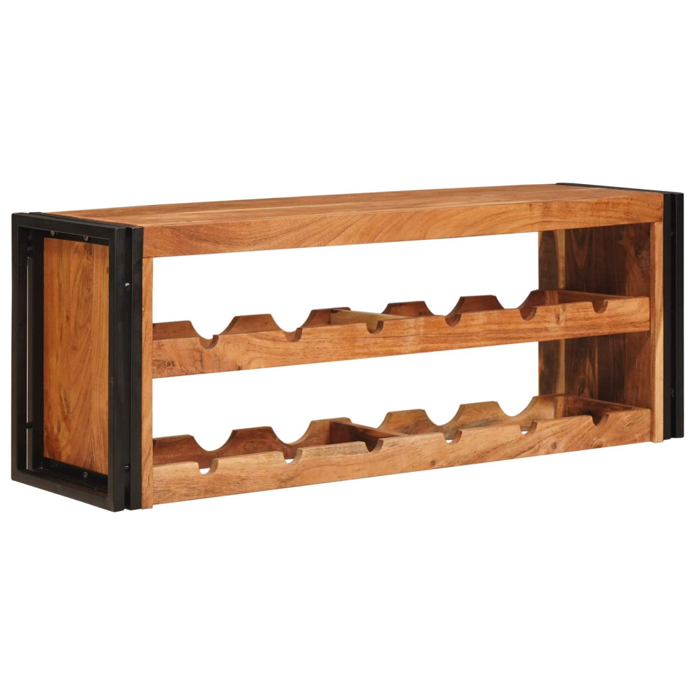 Produktbild för Vinställ Brun 120 x 45 x 33 cm Massivt Akaciaträ