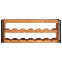 Produktbild för Vinställ Brun 120 x 45 x 33 cm Massivt Akaciaträ