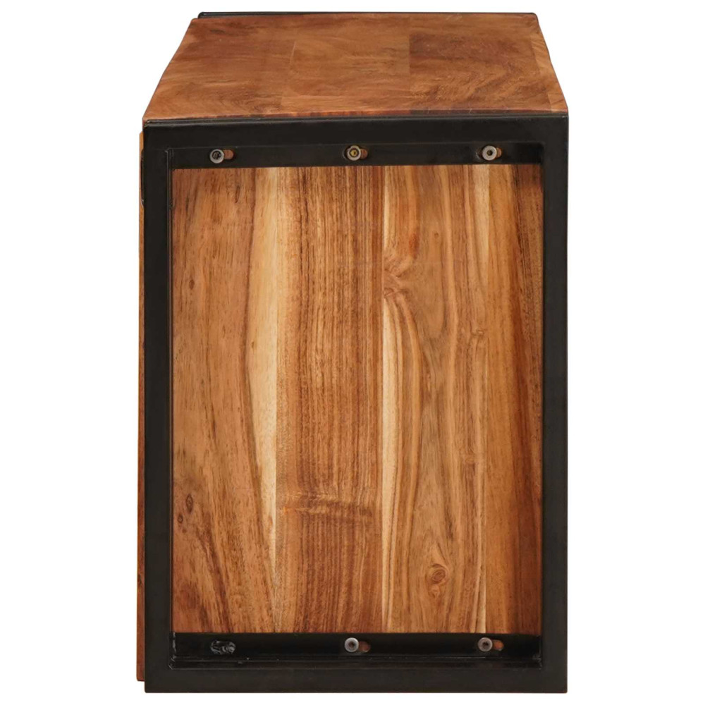 Produktbild för Vinställ Brun 120 x 45 x 33 cm Massivt Akaciaträ