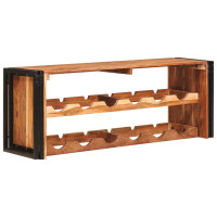 Produktbild för Vinställ Brun 120 x 45 x 33 cm Massivt Akaciaträ