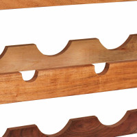 Produktbild för Vinställ Brun 120 x 45 x 33 cm Massivt Akaciaträ