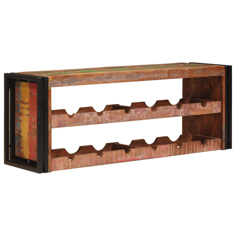 Produktbild för Vinställ Brun 120 x 45 x 33 cm Massivt återvunnet trä