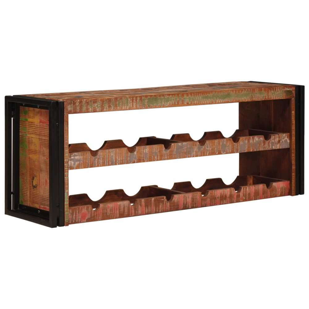 Produktbild för Vinställ Brun 120 x 45 x 33 cm Massivt återvunnet trä