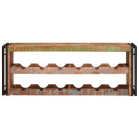 Produktbild för Vinställ Brun 120 x 45 x 33 cm Massivt återvunnet trä