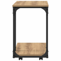 Produktbild för Sidobord med hylla Artisan Ek 50 x 35 x 55.5 cm Konstruerat trä