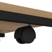 Produktbild för Sidobord med hylla Artisan Ek 50 x 35 x 55.5 cm Konstruerat trä