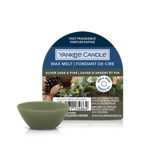 Yankee Candle Yankee Candle Silver Sage & Pine vonný vosk 22 g