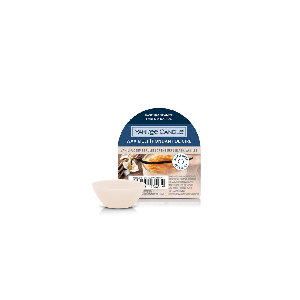 Produktbild för Yankee Candle Vanilla Creme Bruleé vonný vosk 22 g