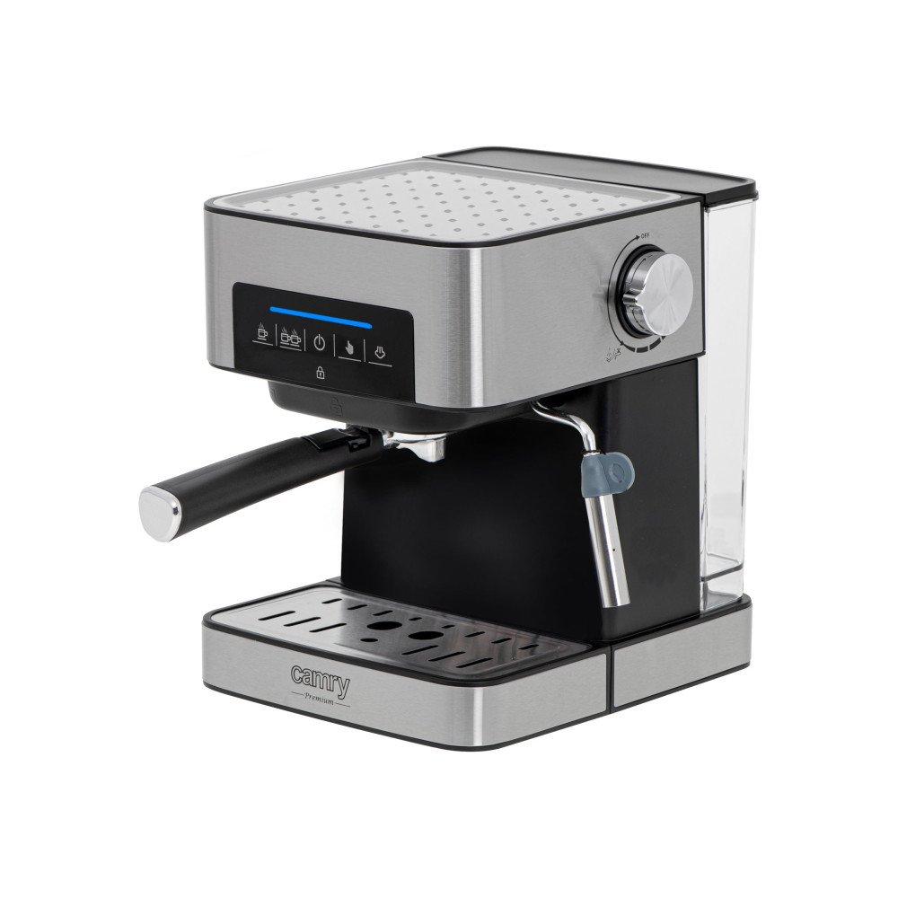 Produktbild för Camry Premium CR 4410 - kaffemaskin med mjölkskummare - 15 bar - silver
