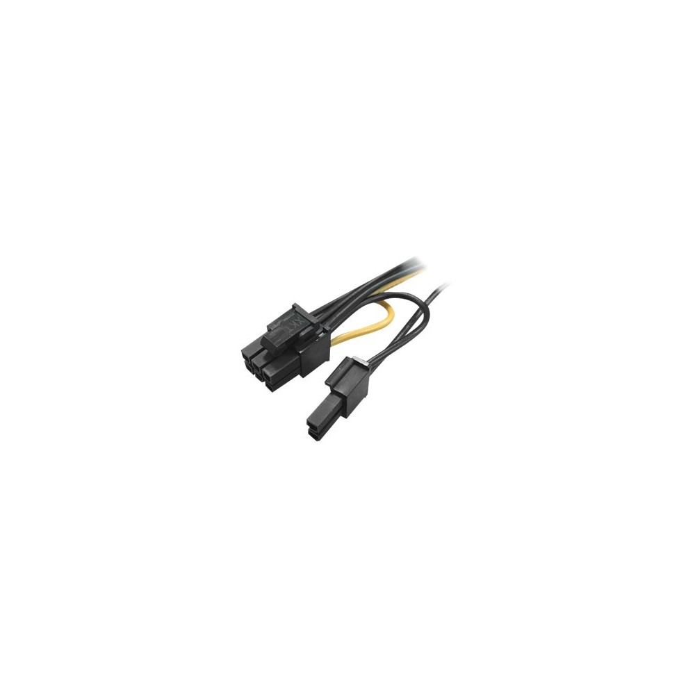 Produktbild för Akasa - strömadapter - SATA-ström till 8-stifts PCIe-ström (6+2) - 15 cm