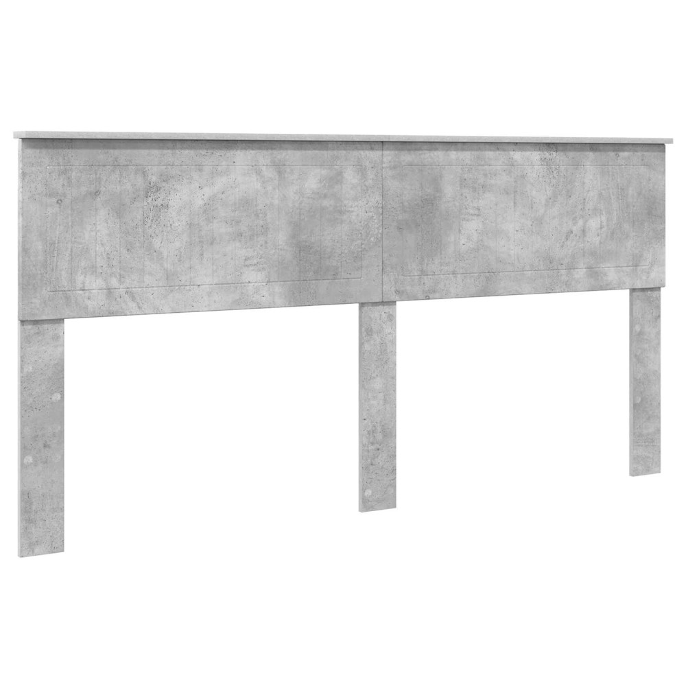 Produktbild för Sängram med låda Betonggrå 180 x 200 cm Konstruerat trä