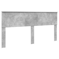 Produktbild för Sängram med låda Betonggrå 180 x 200 cm Konstruerat trä
