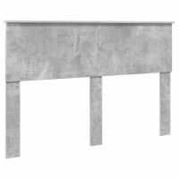 Produktbild för Sängram med låda Betonggrå 140 x 200 cm Konstruerat trä