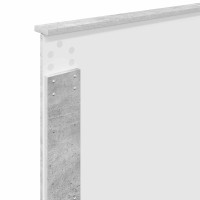 Produktbild för Sängram med låda Betonggrå 90 x 190 cm Konstruerat trä