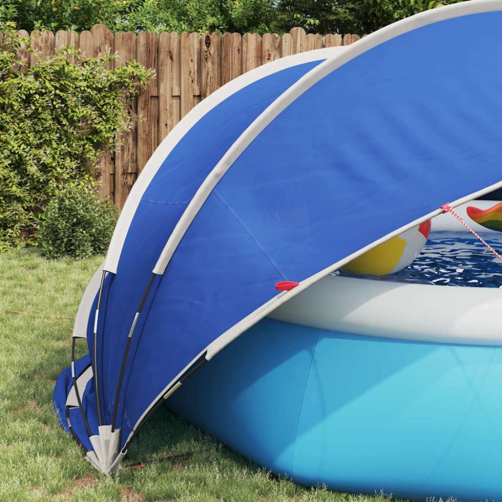 Produktbild för Poolkupol 405 x 405 x 192 cm 185T polyester med PU-beläggning