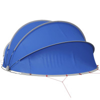 Produktbild för Poolkupol 405 x 405 x 192 cm 185T polyester med PU-beläggning