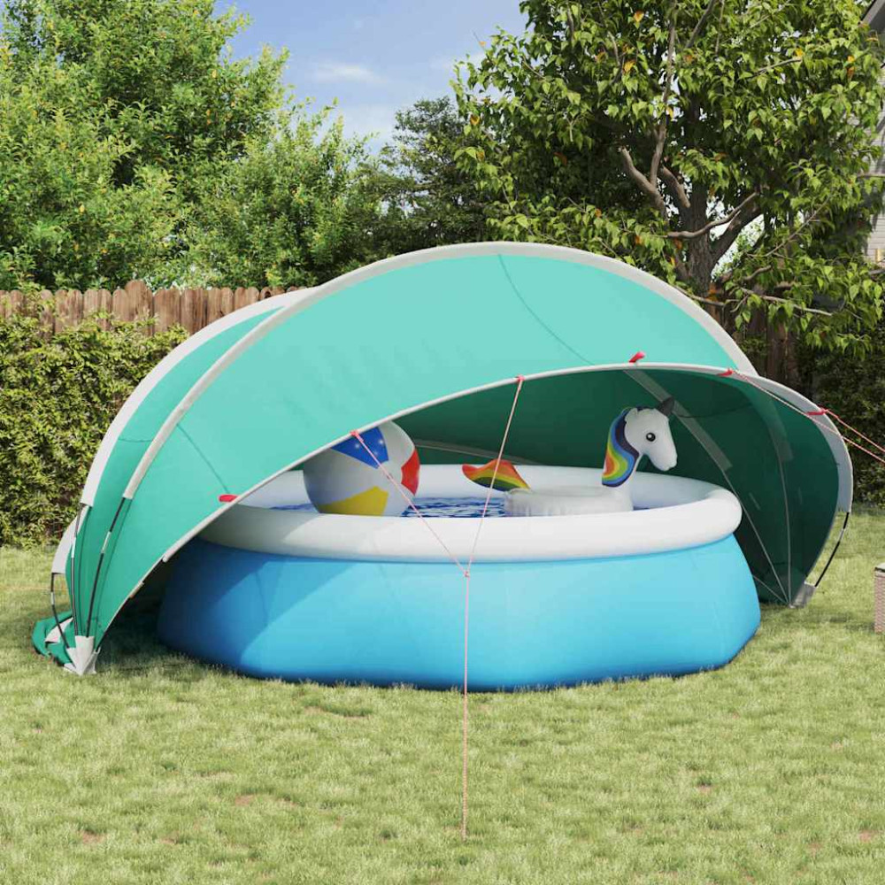 Produktbild för Poolkupol 430 x 430 x 210 cm 185T polyester med PU-beläggning