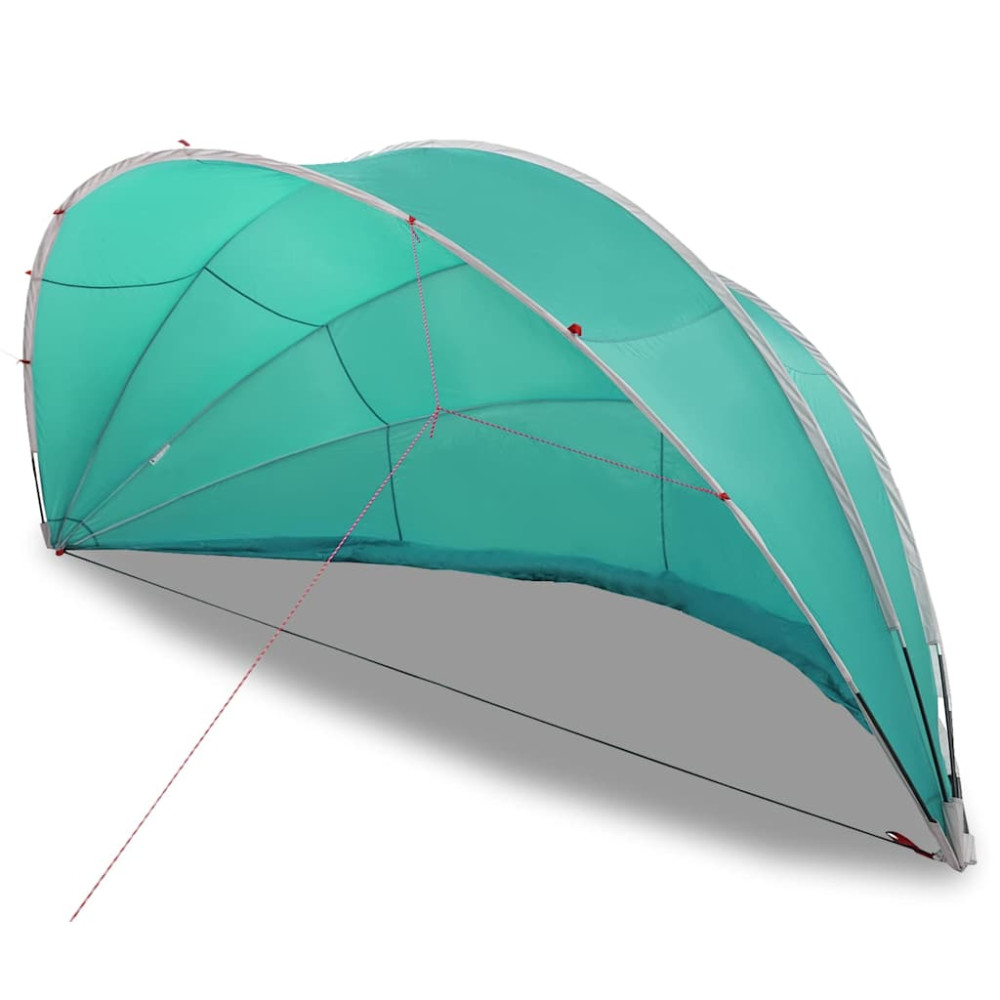 Produktbild för Poolkupol 472 x 460 x 229 cm 185T polyester med PU-beläggning