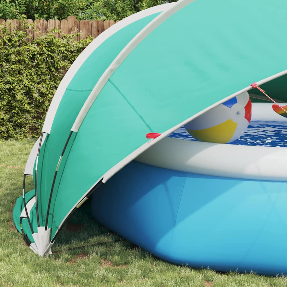 Produktbild för Poolkupol 472 x 460 x 229 cm 185T polyester med PU-beläggning