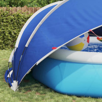 Produktbild för Poolkupol 472 x 460 x 229 cm 185T polyester med PU-beläggning