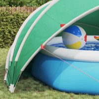 Produktbild för Poolkupol 500 x 500 x 236 cm 185T polyester med PU-beläggning