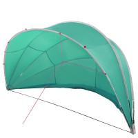 Produktbild för Poolkupol 546 x 516 x 250 cm 185T polyester med PU-beläggning