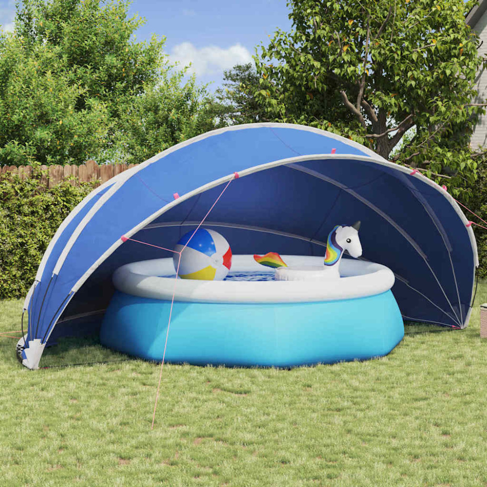 Produktbild för Poolkupol 546 x 516 x 250 cm 185T polyester med PU-beläggning