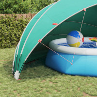 Produktbild för Poolkupol 592 x 590 x 275 cm 185T polyester med PU-beläggning